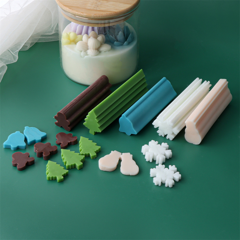 Soap Making Youtube - คริสต์มาสซิลิโคนหลอดคอลัมน์สบู่เทียนแม่พิมพ์ MINI Snowman Bell Snowflake Xmas