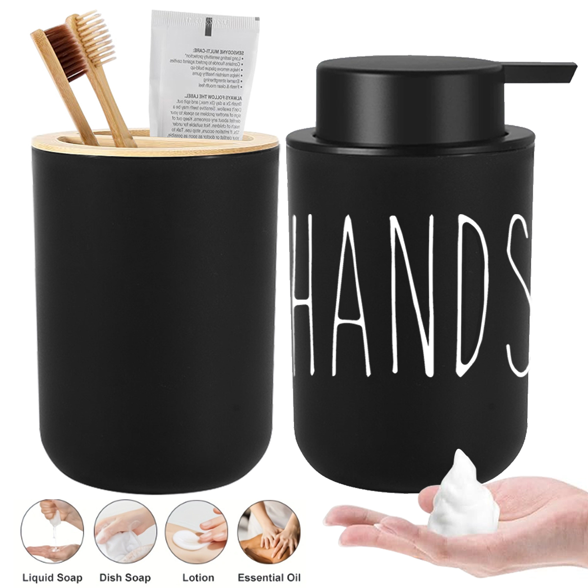 Soap Making Vendors - เครื่องทําสบู่โฟมมือห้องน้ําและห้องครัวเครื่องจ่ายสบู่โฟมรีฟิลโมเดิร์นขวดปั๊มโฟมพร้อมถ้วยล้าง