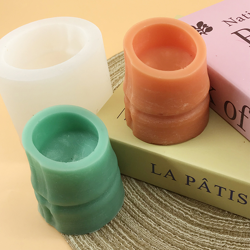 Soap Making Youtube - แม่พิมพ์ซิลิโคนสําหรับหลอดไม้ไผ่ถ้วยอาหารความปลอดภัยวัสดุเบเกอรี่เครื่องมือขนม DIY Mousse เค้กสบู่แม่พิมพ์เทียนแม่พิมพ์เครื่องมือ