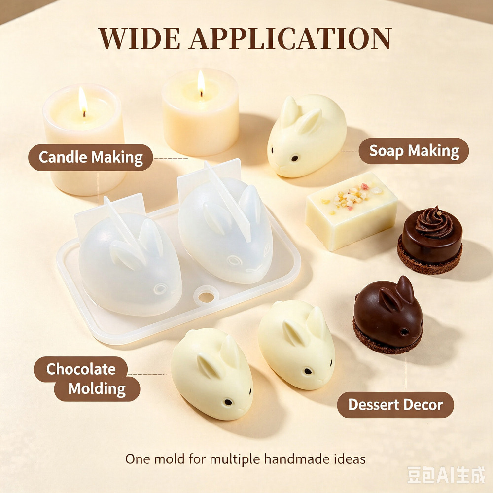 แม่พิมพ์ซิลิโคนรูปกระต่าย 3 มิ - Soap Making Vendors บทวิจารณ์และราคา