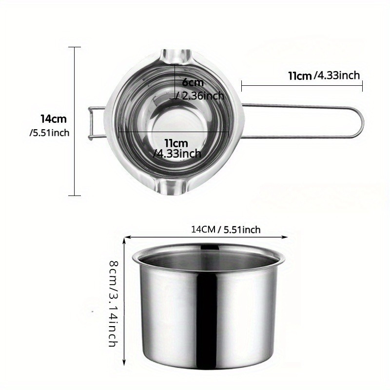 ชุดหม้อหลอมเทียน 2 ชิ้น ขนาด 4 - Soap Making Jar บทวิจารณ์และราคา