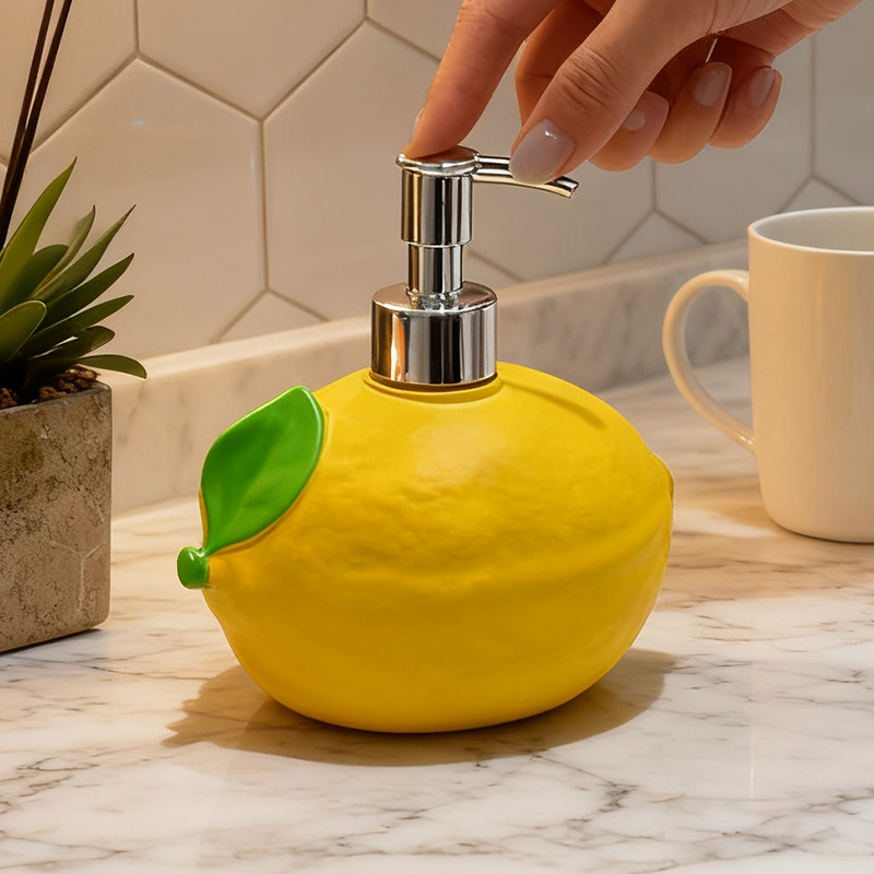 ขวดปั๊มโลชั่นรูปทรงมะนาวน่ารัก - Soap Making Jar บทวิจารณ์และราคา