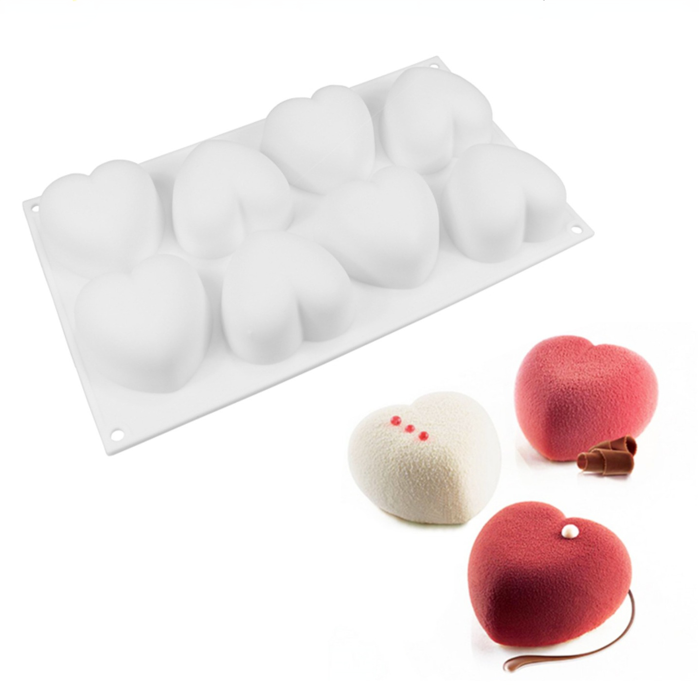Love Heart ซิลิโคนสบู่แม่พิมพ์ - Soap Making Vendors บทวิจารณ์และราคา