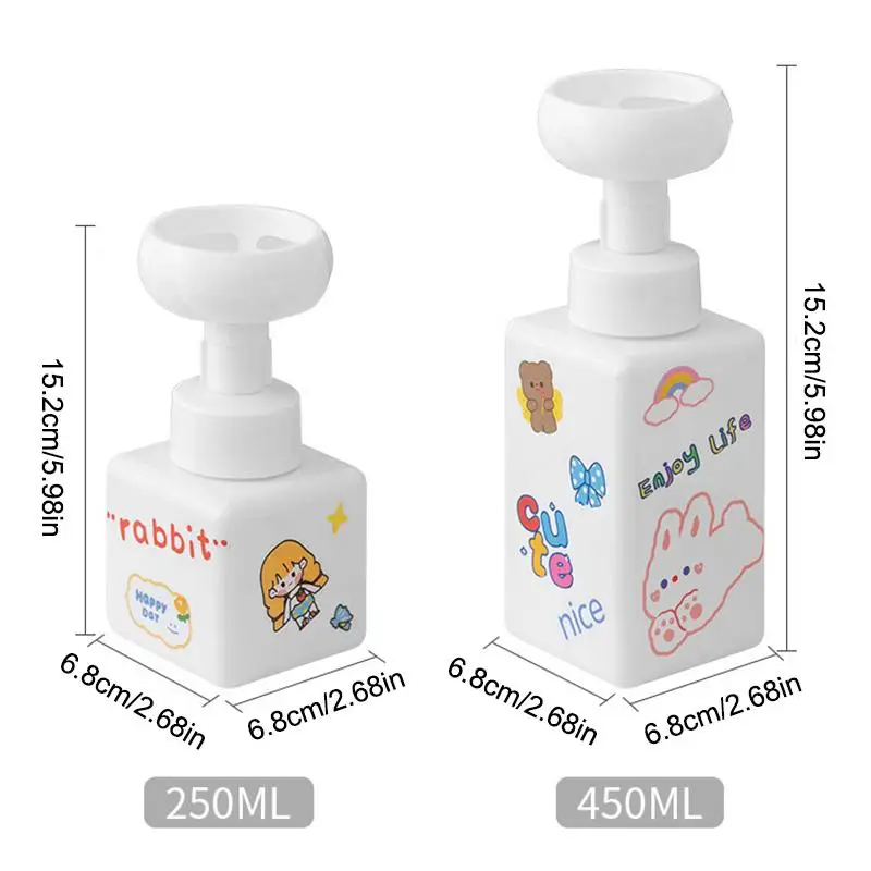 250/450ml ดอกไม้รูปร่างปั๊มโฟม - Soap Making Jar บทวิจารณ์และราคา