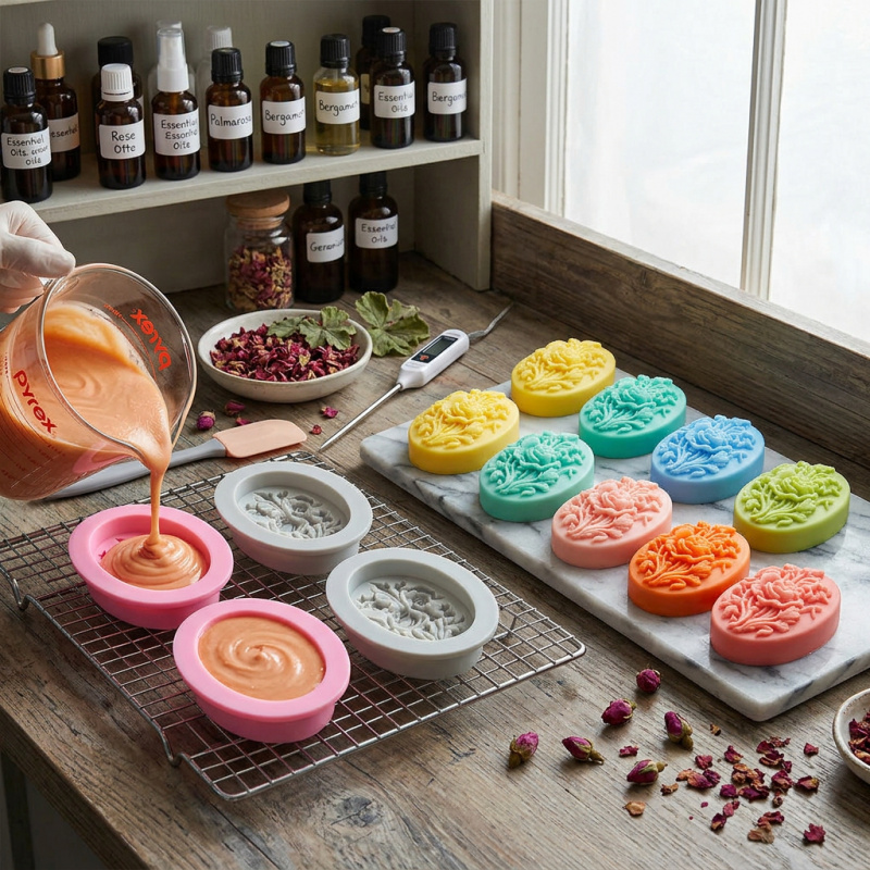 แม่พิมพ์ซิลิโคน 4 ชิ้นรูปทรงดอ - Soap Making Vendors บทวิจารณ์และราคา