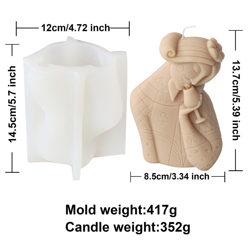แม่พิมพ์ซิลิโคนเทียนรูปคนชายหญ - Soap Making Jar บทวิจารณ์และราคา