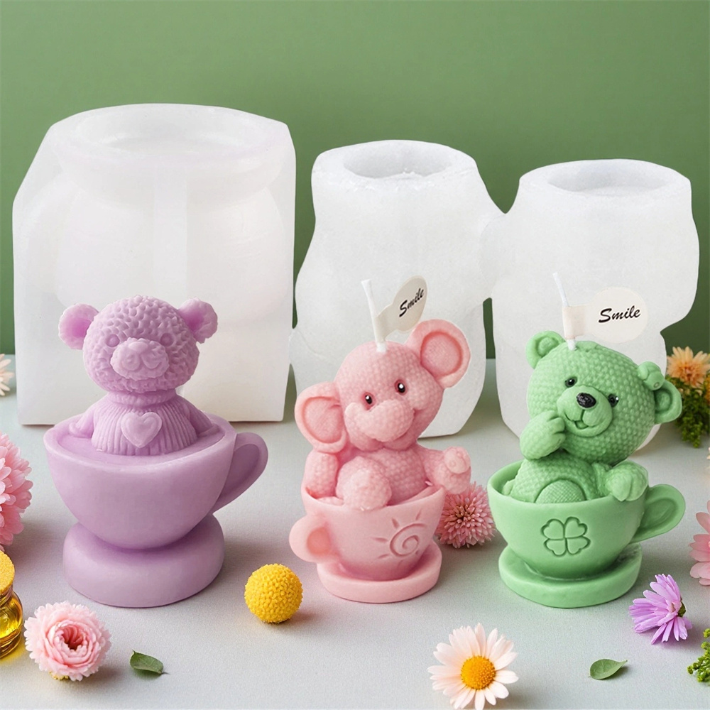 แม่พิมพ์ซิลิโคนรูปหมีเท็ดดี้ใน - Soap Making Jar บทวิจารณ์และราคา